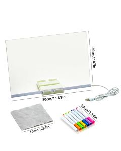 Tableau Blanc Lumineux à LED Multicolore