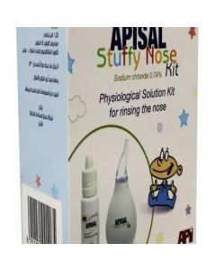 Kit Nez Bouché Gouttes Nasales et Mouche Bébé - Apisal - 15ml
