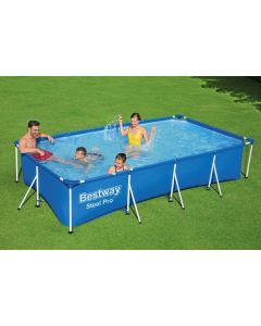 Piscine Hors Sol Bestway Steel Pro Rectangulaire 400 x 211 x 84 cm + Filtre à Cartouche