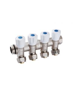 COLLECTEUR INCLINÉ 4 VANNES 1" PEX16  SOPAL