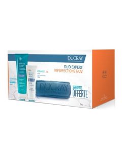 Ducray Pack Keracnyl Gel Moussant et Soin UV - Peaux à