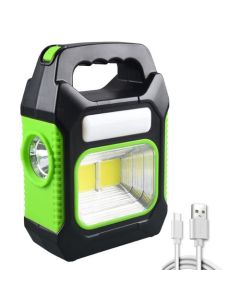 Lampe Solaire Extérieure Etanche LED USB Rechargeable - Vert