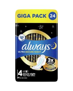 Always Ultra Night Serviettes Hygiéniques - 12 Pièces | Boticinal