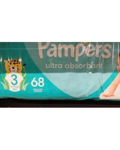 Pampers Couches Jumbo Pack Taille 3 (6-10 kg) - Boîte 68