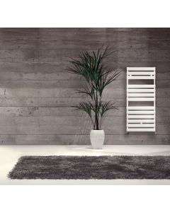 SÈCHE SERVIETTE 80/50 ALUMINIUM BLANC MEZZALUNA-8050BLMEZ