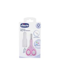 Chicco Ciseaux Rose - Soin des Ongles Bébé - Boticinal