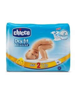 Couches Mini Chicco 3-6 kg (x25) - Protection Bébé