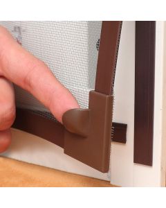 Moustiquaire Magnétique Marron Réutilisable Pour Fenêtre – 100 x 150 cm