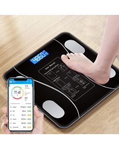 Balance de Salle de Bain Ménager Précise Pesage de Poids Numérique Échelle IMC Analyseur de Composition Corporelle Max 180 Kg