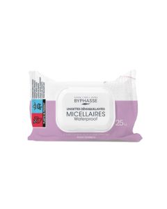 Lingettes Démaquillantes Waterproof Byphasse - 25 Unités