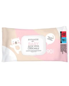 Lingettes Bébé Byphasse x90 - Nettoyantes Douces - Boticinal
