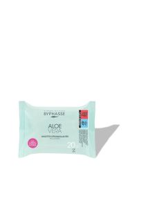 Lingettes Démaquillantes Aloe Vera - Byphasse - Boîte de 20