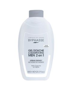 Byphasse Men Swing 2-en-1 - Gel Douche & Shampoing Homme 600ml