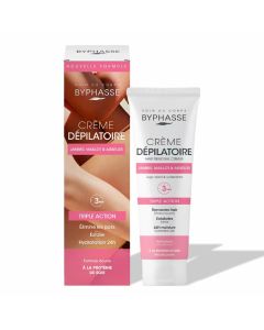 Crème Dépilatoire Triple Action Byphasse 125ml - Peau Douce