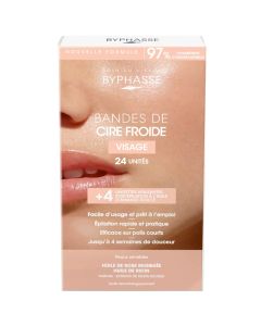 Byphasse Bandes de Cire Froide Visage - Épilation Douce