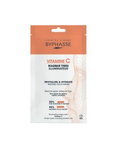Byphasse Masque Tissu Vitamine C - Hydratant & Éclat - 18ml