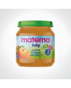Materna Compote Pomme Abricot 130g - Alimentation Bébé Boticinal