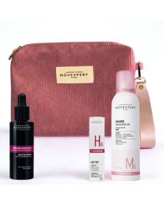 Novexpert Trousse Rose | Brume Magnésium, Sérum Booster, Lip'Up