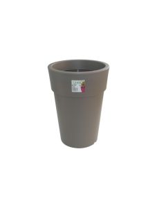 Pot Linéa haut taupe D25xh34cm VIOMES