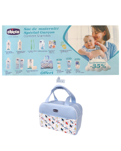 Chicco Sac Maternité 13 Articles Bleu - Kit Essentiel