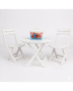 Pack RUSPINA : Table + 2 chaises + Glacière 30L
