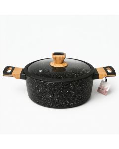 Marmite SIZAR Granite 24 cm Noir - Prix Tunisie | Arkan.tn