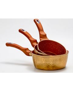Set 3 Casseroles Granite GOLDEN HOUSE - Prix... | Arkan.tn