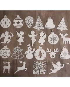 Étiquettes de Noël – 22 pièces 