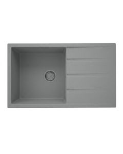 Évier cuisine Premium - Granite - 86x50 cm - Gris 