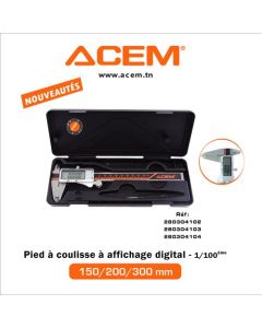 Pied à coulisse à affichage numérique K309N-300mm 280304104 - ACEM