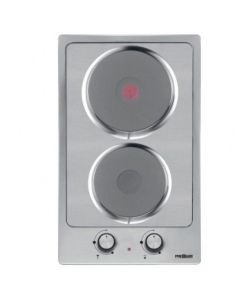 PLAQUE ELECTRIQUE INOX 2 FEUX 30 CM PREMIUM