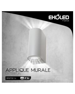 Applique Extérieure 2x35W Silver Ekoled -... | Arkan.tn