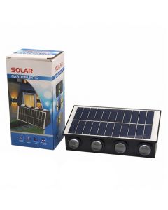 Applique Murale Solaire 8 LED à Double Éclairage Haut Et Bas