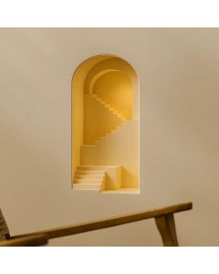 Applique murale NICHEA – Plâtre artisanal éco-responsable – 200×150×100 mm