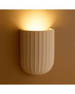 Applique murale RELIEF – Plâtre artisanal prêt à peindre – 180×144×80 mm