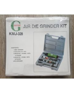 Coffret meuleuse droite pneumatique GOTEK KMJ-328 - 16 pcs