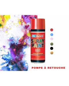 Peinture spray rouge - Bombe à retouche rouge - 400 ML