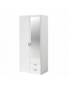 Armoire avec miroir - MDF Stratifié – 180×70×40 cm