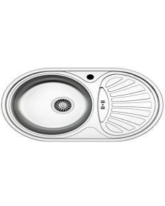 Évier Cuisine Inox 78 x 48 cm - Avec Vidage/Siphon - ASIL