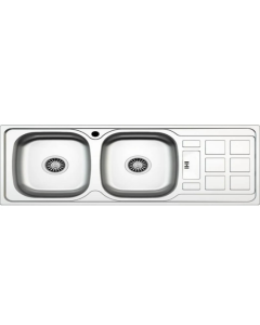 Évier inox 116 x 50 cm + vidage/siphon - ASIL