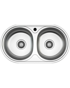 Évier Cuisine Inox 78.5 x 43.5 cm - Avec Vidage/Siphon - ASIL