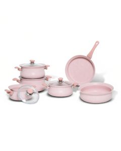 Batterie Granite OMS - 3072 - 10 pièces - Rose