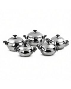 Batterie OMS TITOU – 10 pièces – Inox – Doré