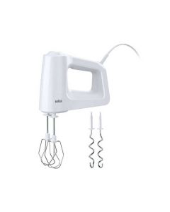 Batteur turbo Fouet BRAUN   HM3000  450 W blanc - Elégant et pratique.