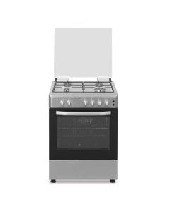 Cuisinière à Gaz Brandt BGE6241X - 4 FEUX - Inox