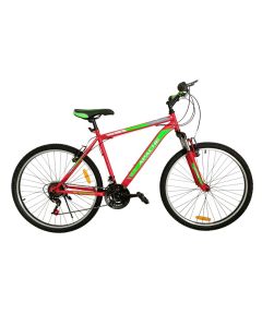 Bicyclette VTT PRADO Apache 18 Vitesse 26'' Pour Homme - Rouge et Vert