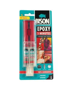 Colle epoxy 5 Minutes - Transparente - 24 ml -Bison -