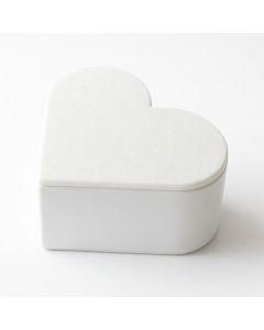 Boîte Cadeau Cœur – Plastique - Blanc