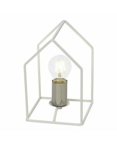 Lampe de table en métal E27 vintage G80 - Brilliant