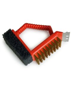 Brosse de nettoyage - 3 en 1 - rouge